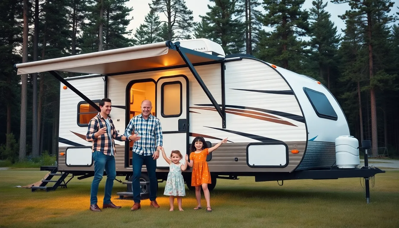 travel trailer with bunkhouse