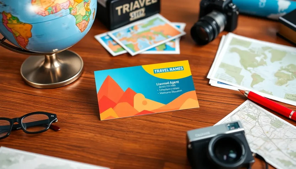 travel agent business cards